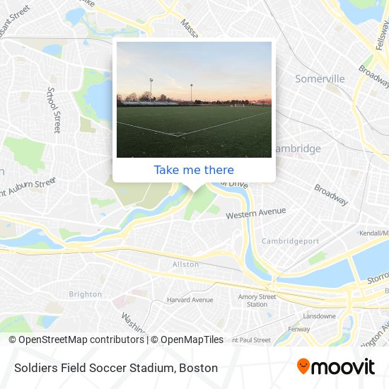 Mapa de Soldiers Field Soccer Stadium