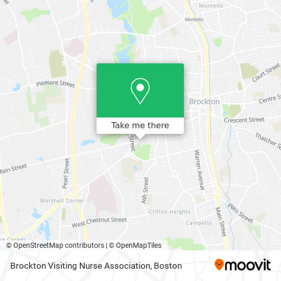 Brockton Visiting Nurse Association map