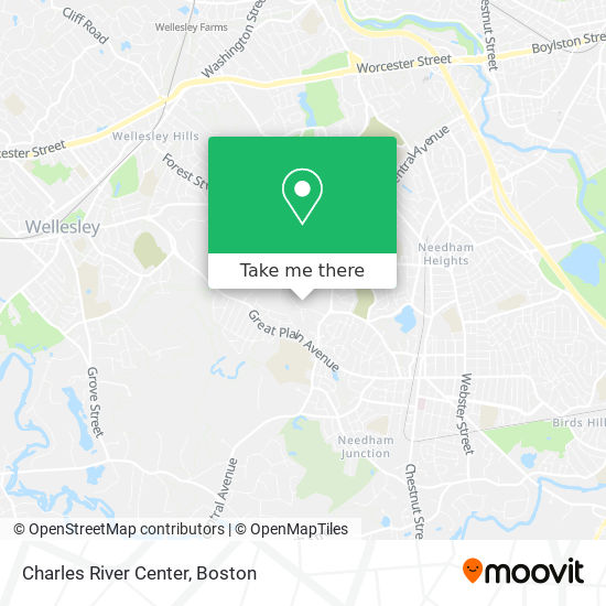 Charles River Center map