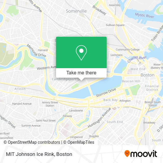 Mapa de MIT Johnson Ice Rink
