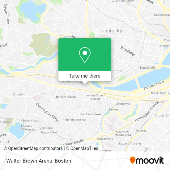 Walter Brown Arena map