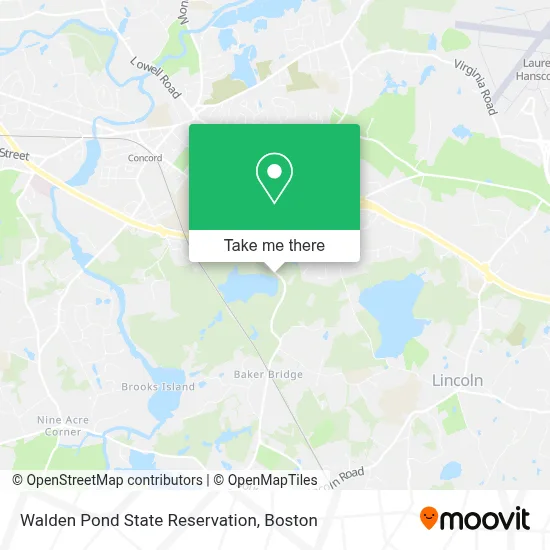 Walden Pond State Reservation map