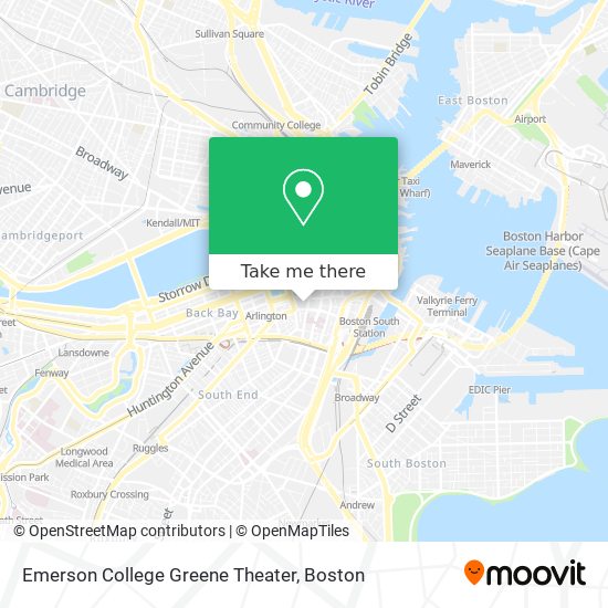 Emerson College Greene Theater map