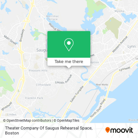 Mapa de Theater Company Of Saugus Rehearsal Space