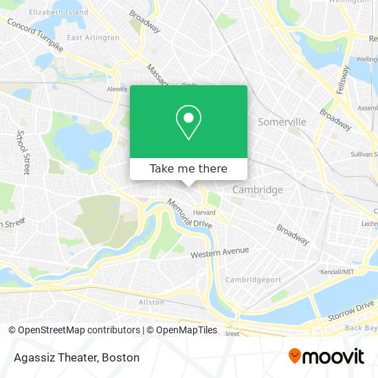 Agassiz Theater map
