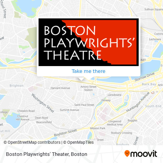 Mapa de Boston Playwrights' Theater