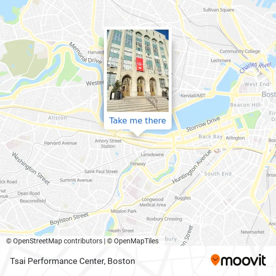 Tsai Performance Center map