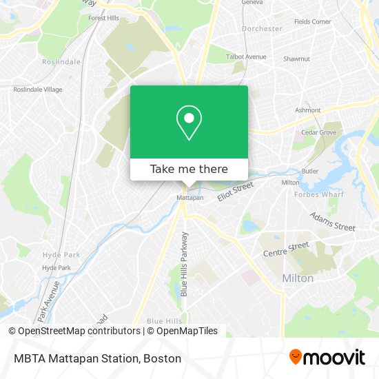 Mapa de MBTA Mattapan Station