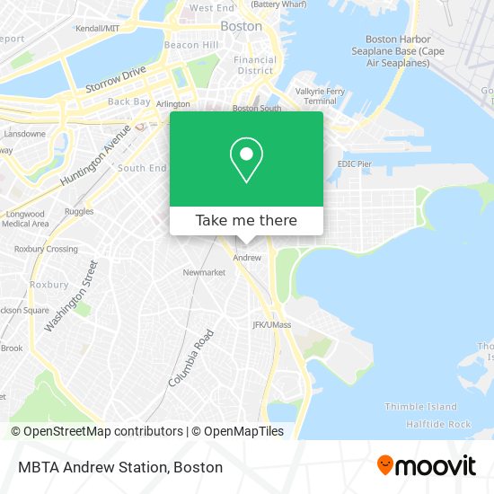 MBTA Andrew Station map