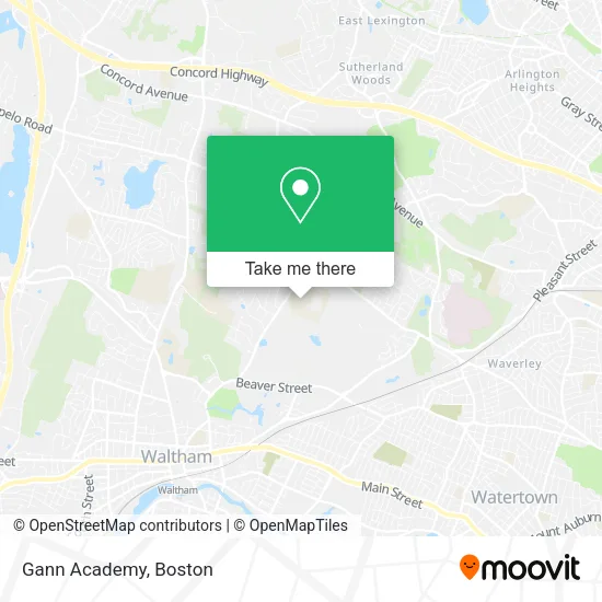 Gann Academy map