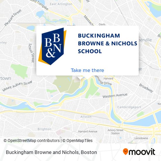 Mapa de Buckingham Browne and Nichols