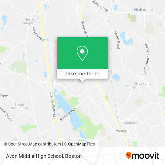 Avon Middle-High School map