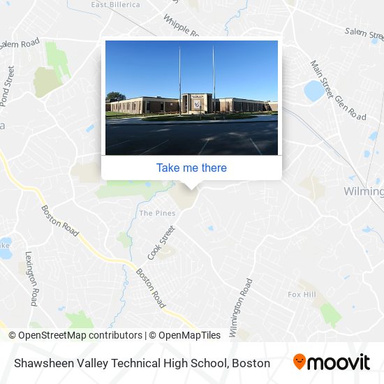 Mapa de Shawsheen Valley Technical High School