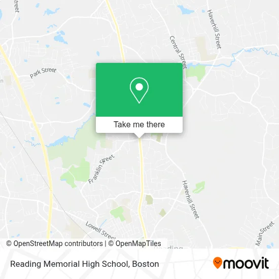 Reading Memorial High School map