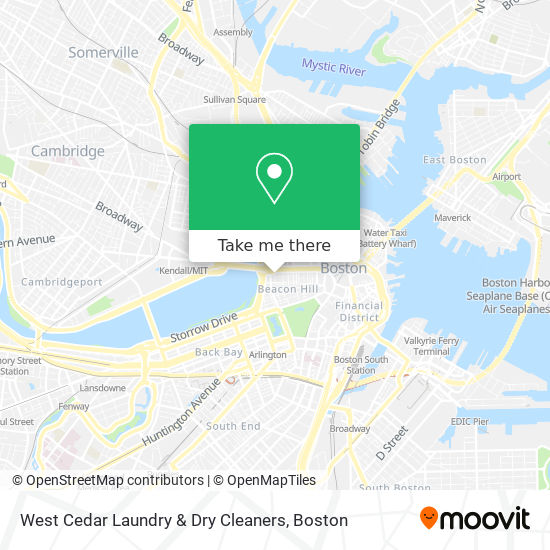 West Cedar Laundry & Dry Cleaners map