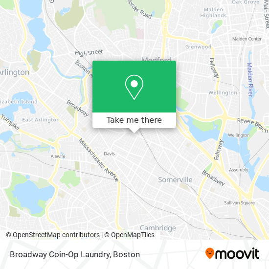 Broadway Coin-Op Laundry map