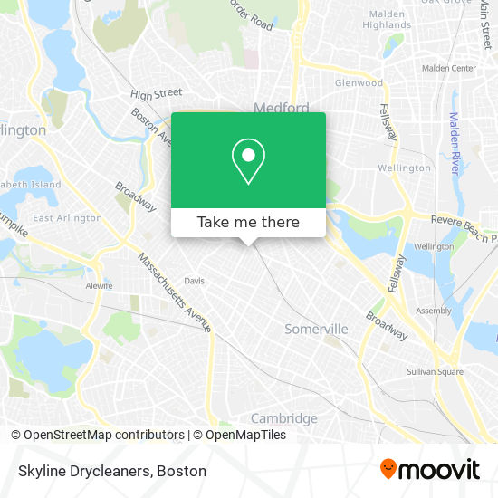 Skyline Drycleaners map
