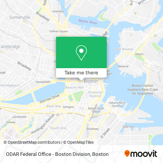 ODAR Federal Office - Boston Division map