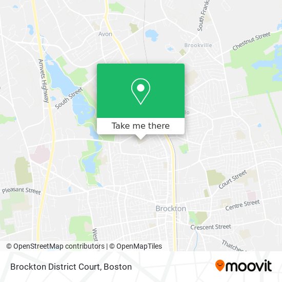 Brockton District Court map