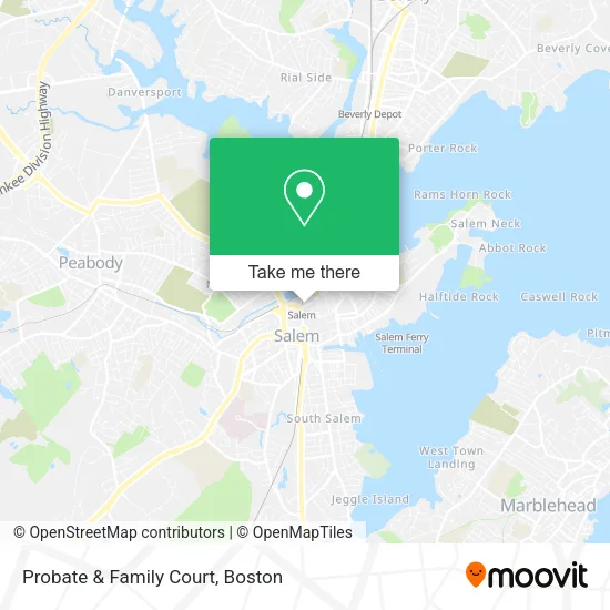 Mapa de Probate & Family Court