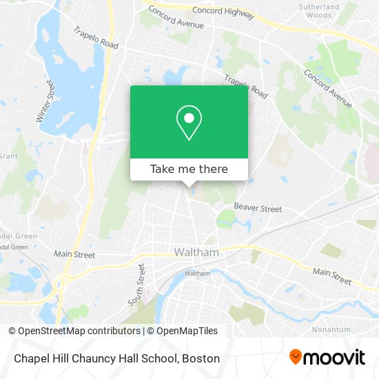 Chapel Hill Chauncy Hall School map