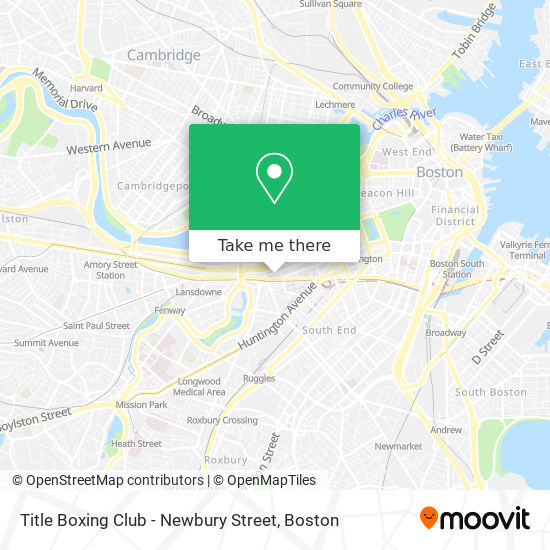 Mapa de Title Boxing Club - Newbury Street