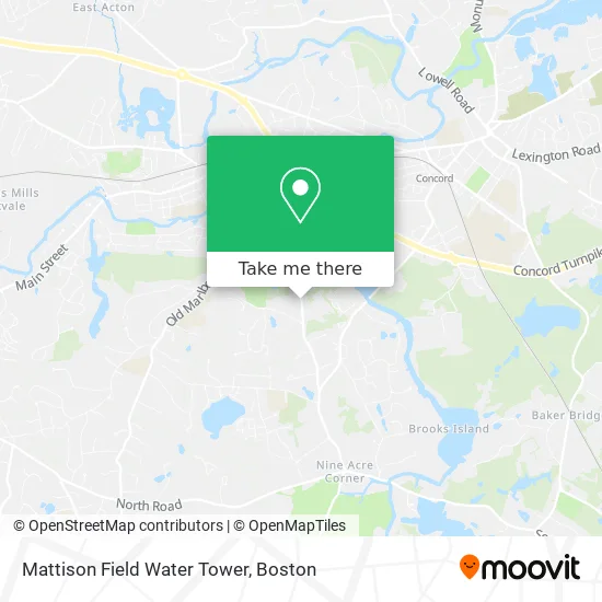 Mattison Field Water Tower map