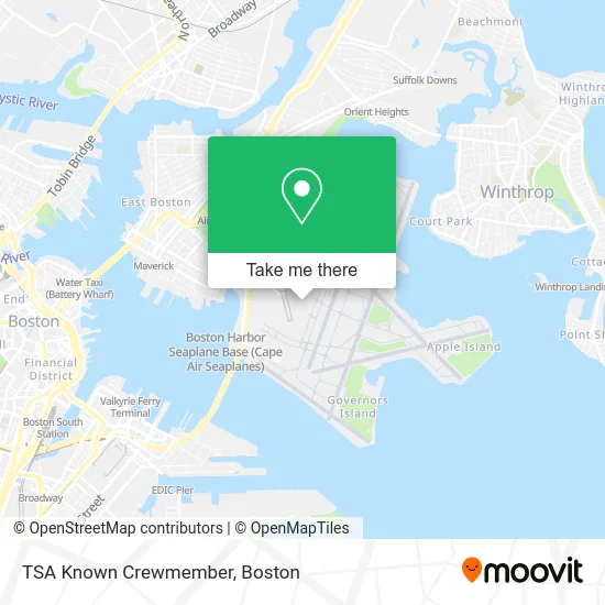 TSA Known Crewmember map