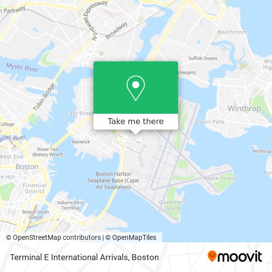 Mapa de Terminal E International Arrivals