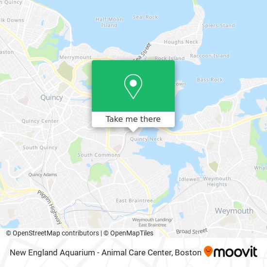 New England Aquarium - Animal Care Center map