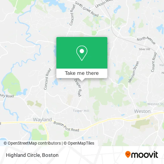 Mapa de Highland Circle