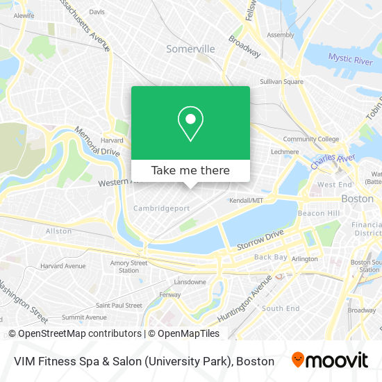VIM Fitness Spa & Salon (University Park) map