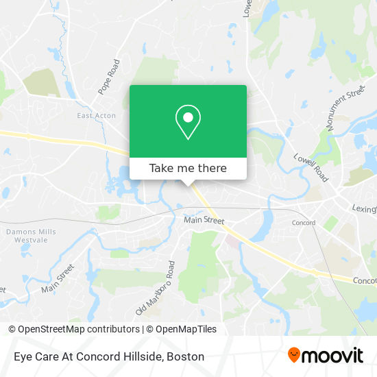 Eye Care At Concord Hillside map