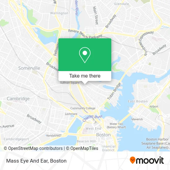 Mass Eye And Ear map