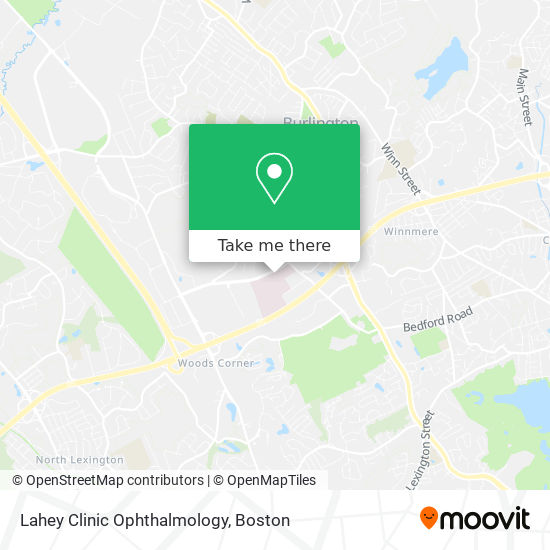Mapa de Lahey Clinic Ophthalmology