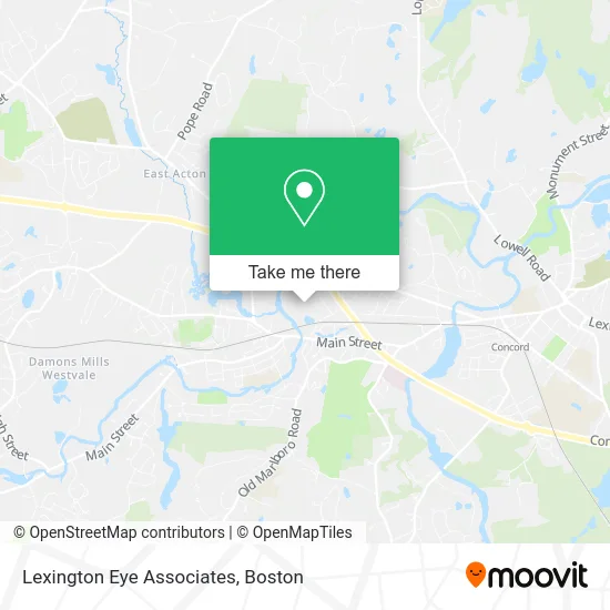 Lexington Eye Associates map