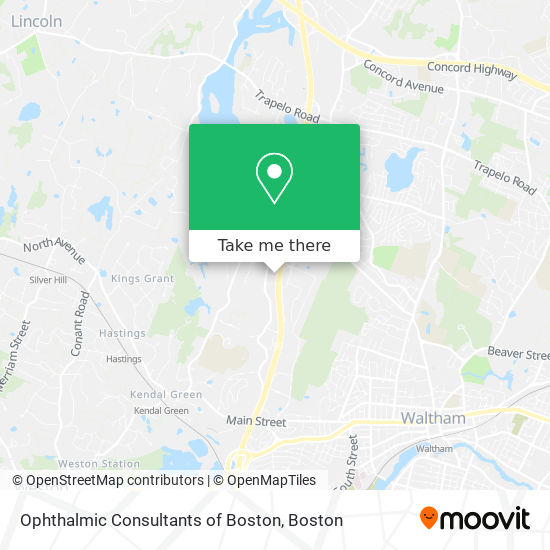 Mapa de Ophthalmic Consultants of Boston