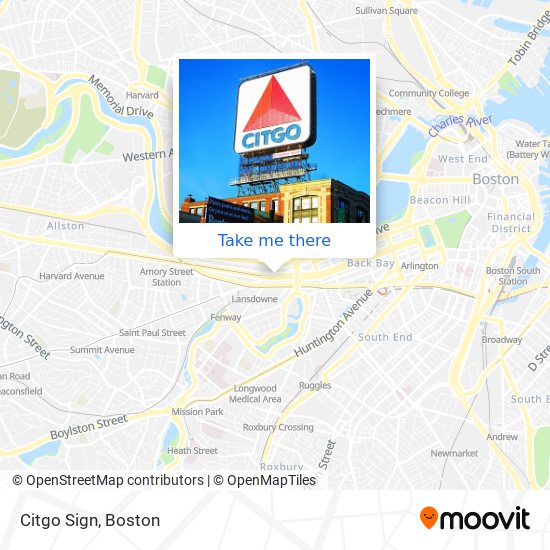 Mapa de Citgo Sign