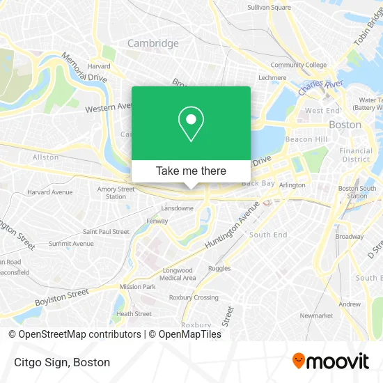 Citgo Sign map