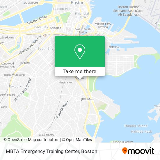 Mapa de MBTA Emergency Training Center