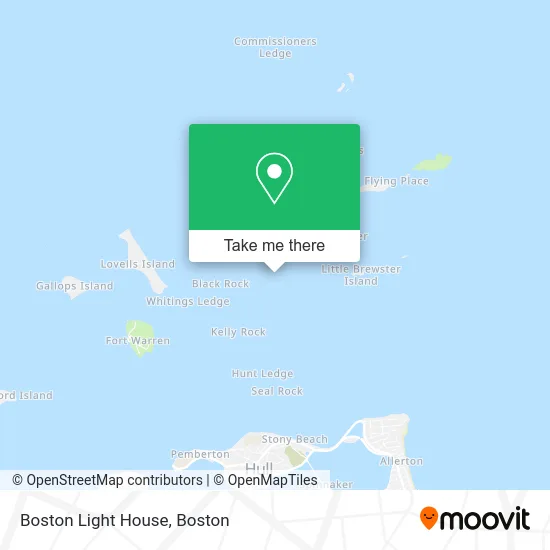 Boston Light House map