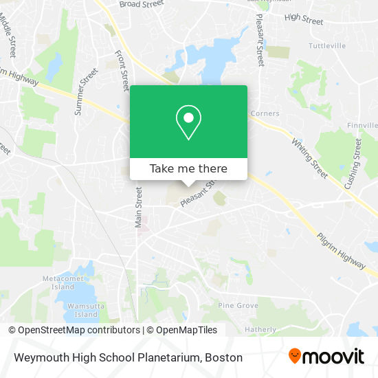 Mapa de Weymouth High School Planetarium
