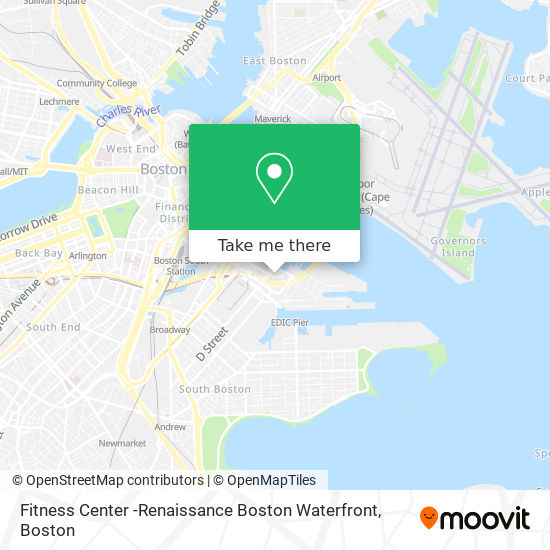 Fitness Center -Renaissance Boston Waterfront map