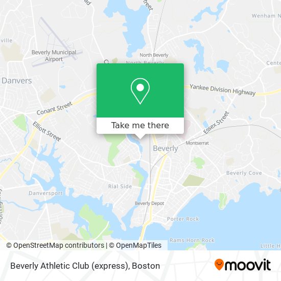 Beverly Athletic Club (express) map