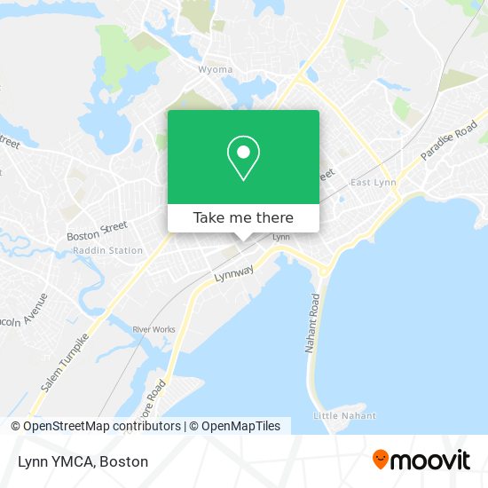 Lynn YMCA map