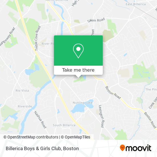 Mapa de Billerica Boys & Girls Club