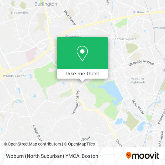 Mapa de Woburn (North Suburban) YMCA