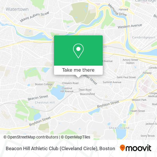 Beacon Hill Athletic Club (Cleveland Circle) map