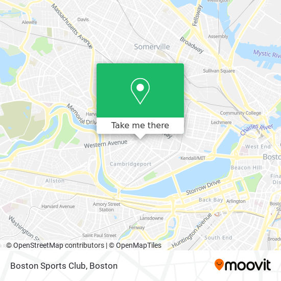 Mapa de Boston Sports Club