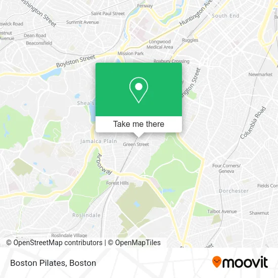 Boston Pilates map